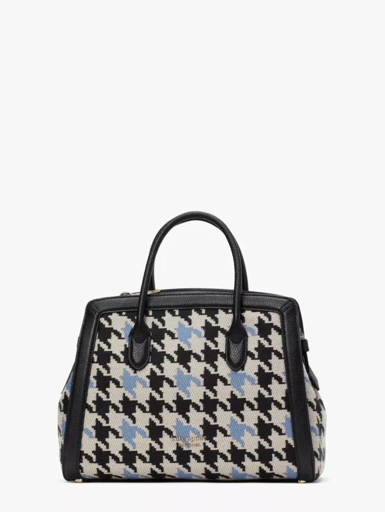Knott Houndstooth Medium Satchel Kate Spade UK