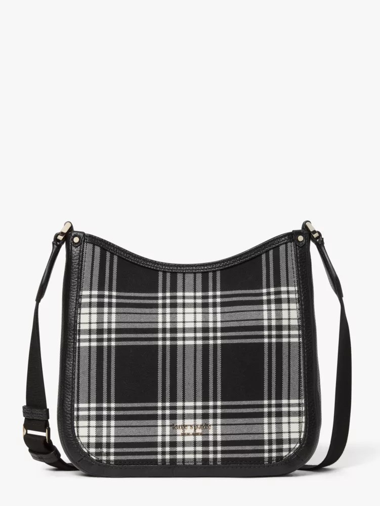 Roulette Library Plaid Medium Messenger Bag Kate Spade New York