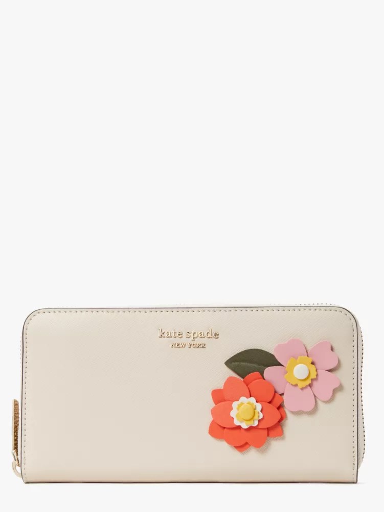 Petal Zip Around Continental Wallet Kate Spade New York Kate Spade