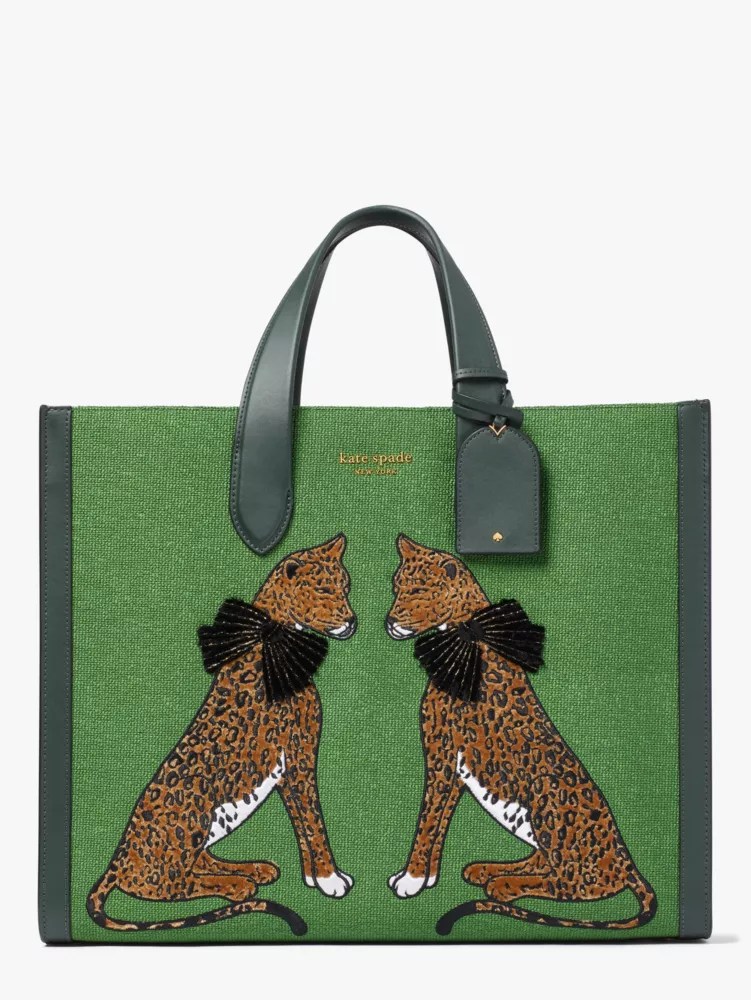 Manhattan Lady Leopard Large Tote Kate Spade New York Kate Spade