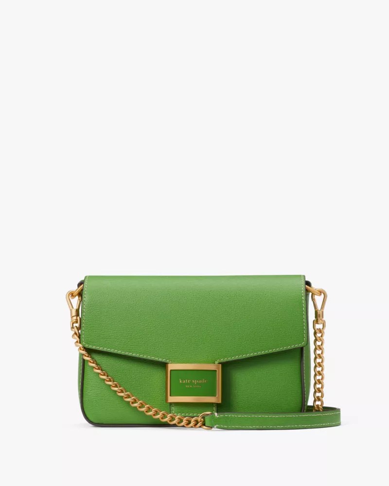 Katy Textured Leather Flap Chain Crossbody Kate Spade New York Kate
