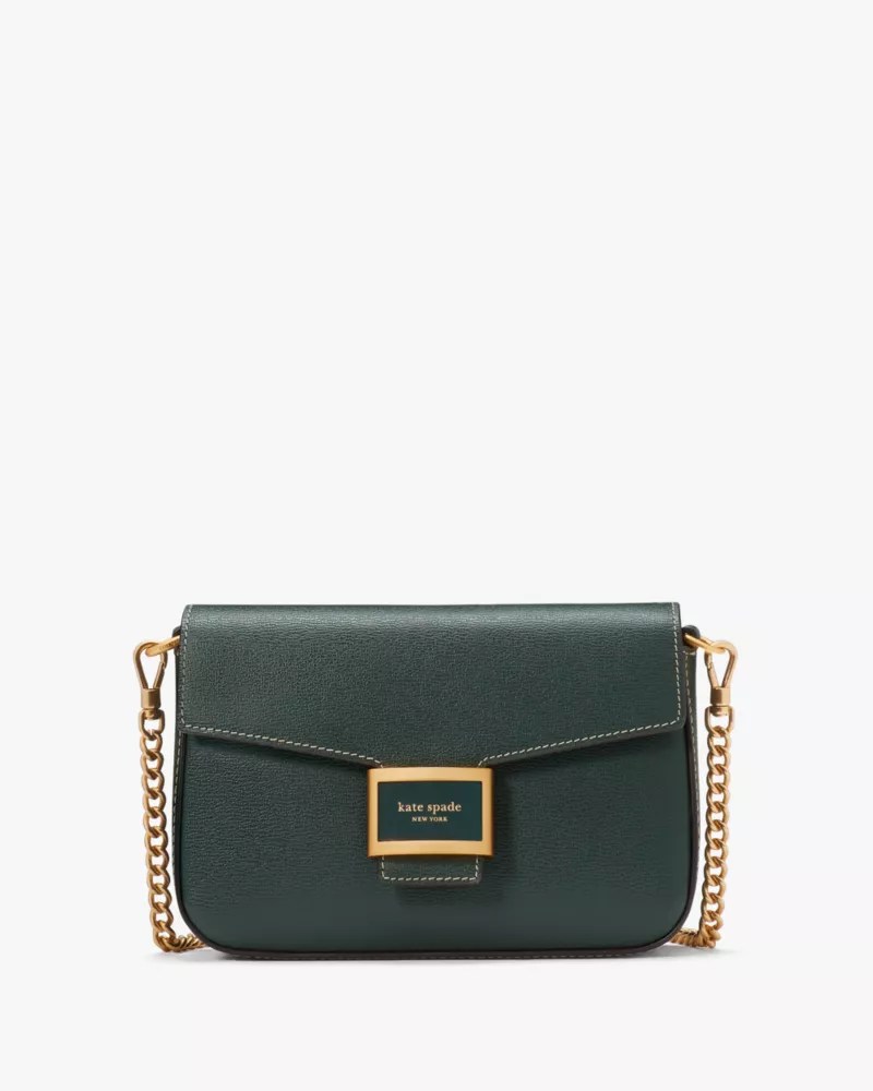 Katy Textured Leather Flap Chain Crossbody Kate Spade New York Kate