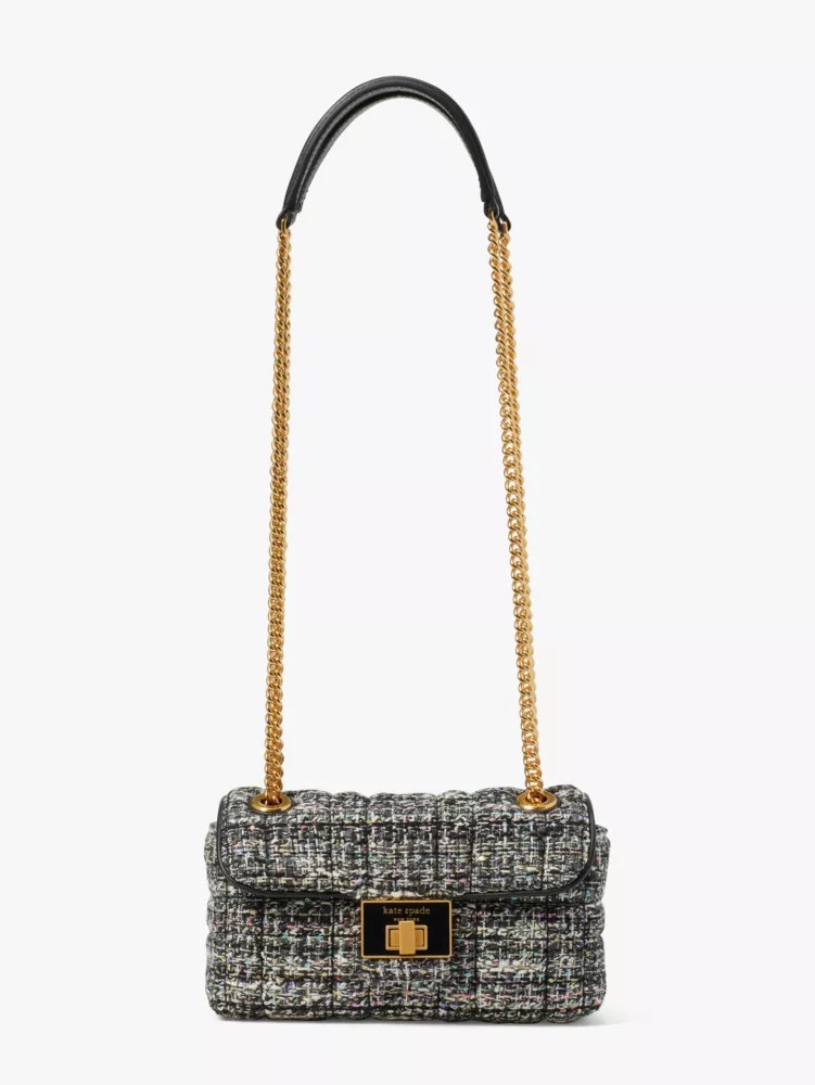 Evelyn Sequin Tweed Small Shoulder Crossbody Kate Spade New York