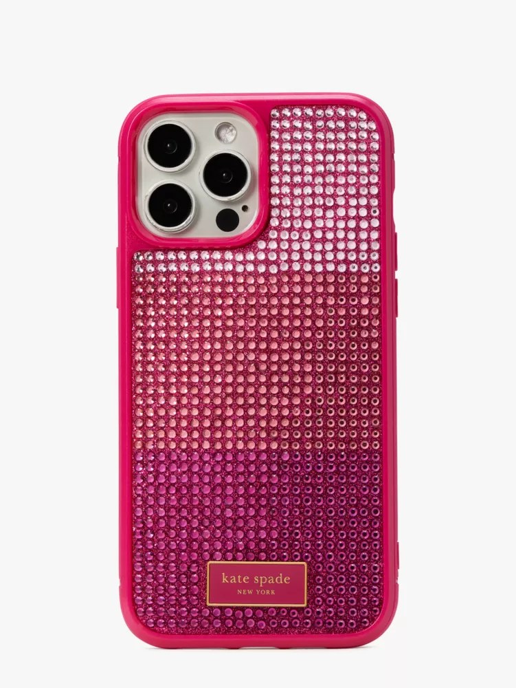 Gala Rhinestone Embossed I Phone 13 Pro Max Case Kate Spade New York