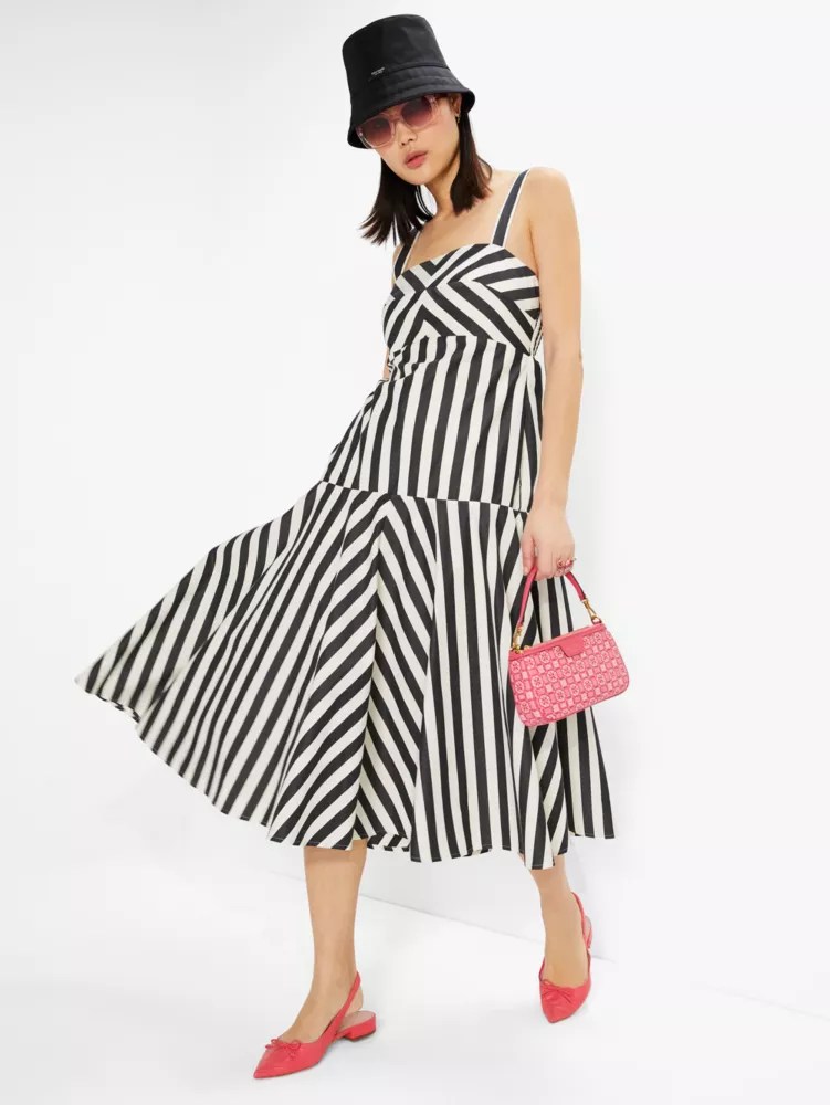 Terrace Stripe Midi Dress Kate Spade New York Kate Spade New York