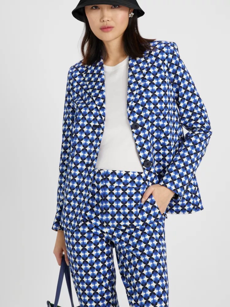 Patio Tile Twill Blazer Kate Spade New York