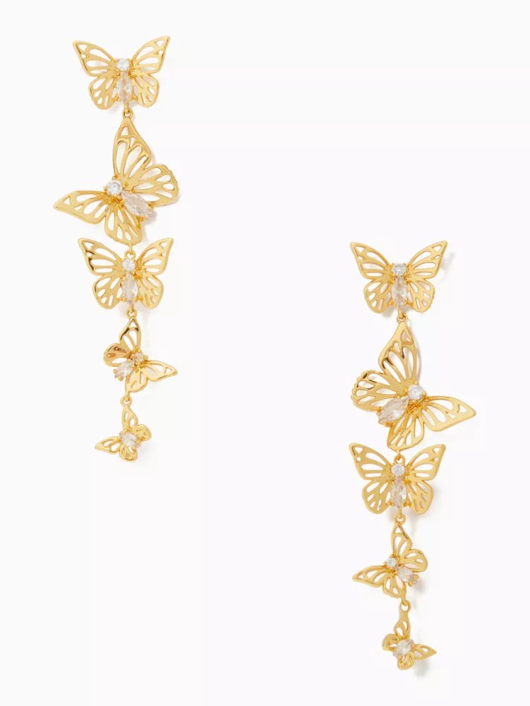 Gold Butterfly Earrings Kate Spade Outlet