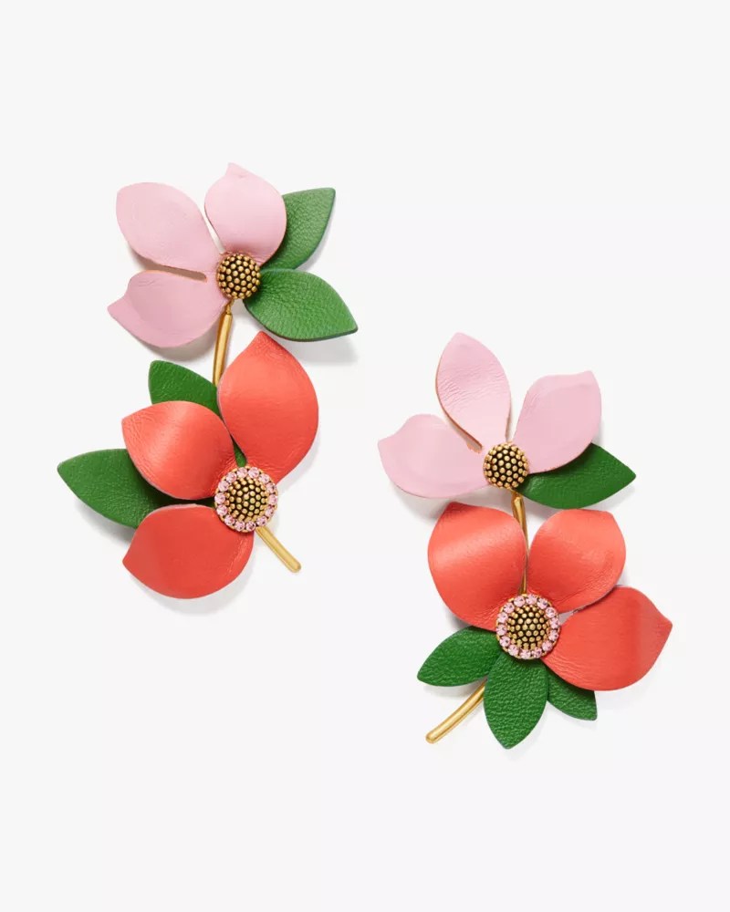 Flower Power Leather Earrings Kate Spade New York Kate Spade New York