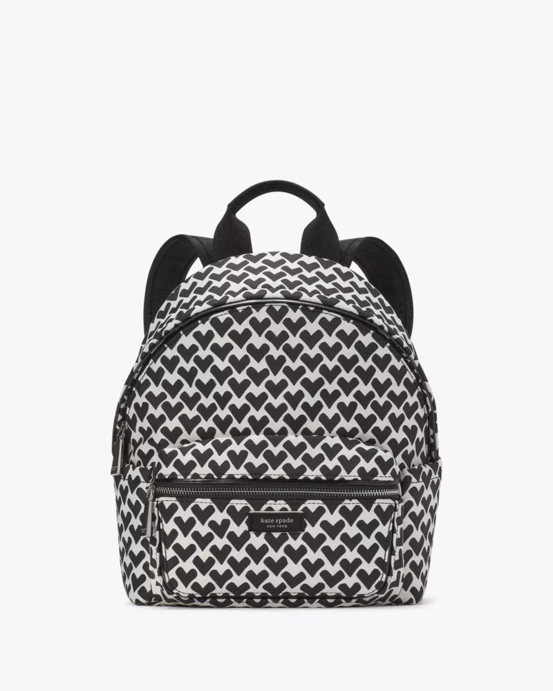 Sam Icon Modernist Hearts Jacquard Small Backpack Kate Spade New York