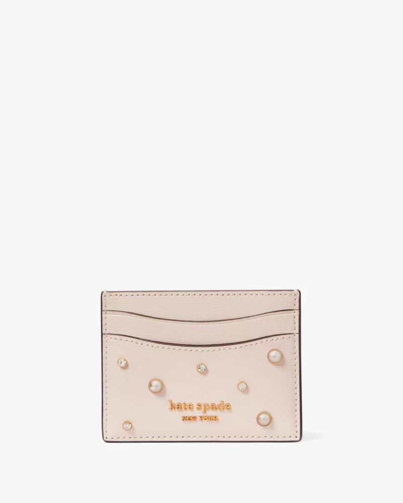 Purl Embellished Card Holder Kate Spade New York Kate Spade New York