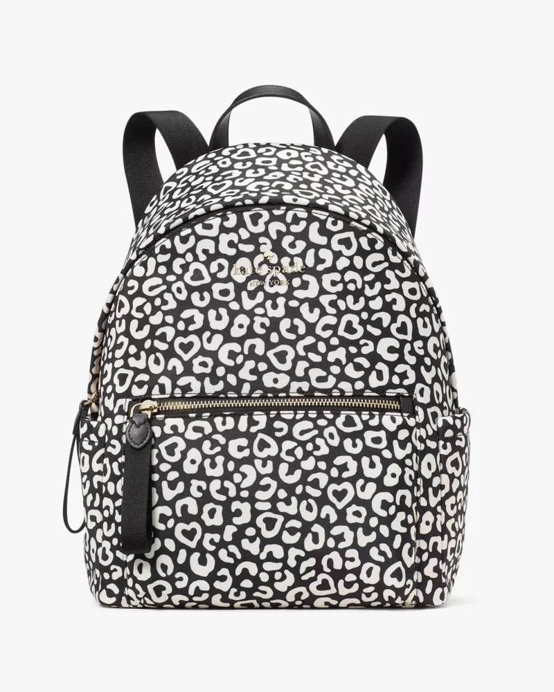Chelsea Leopard Heart Medium Backpack Bundle Kate Spade Outlet