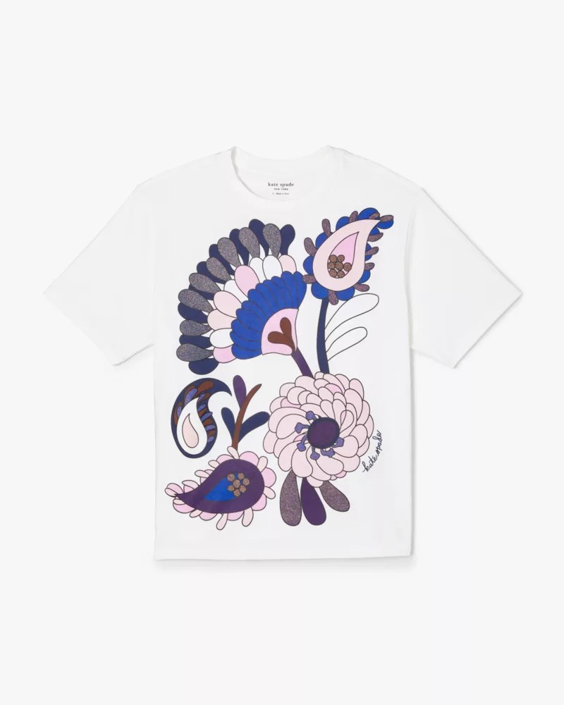 Embellished Autumn Paisley Tee Kate Spade GB