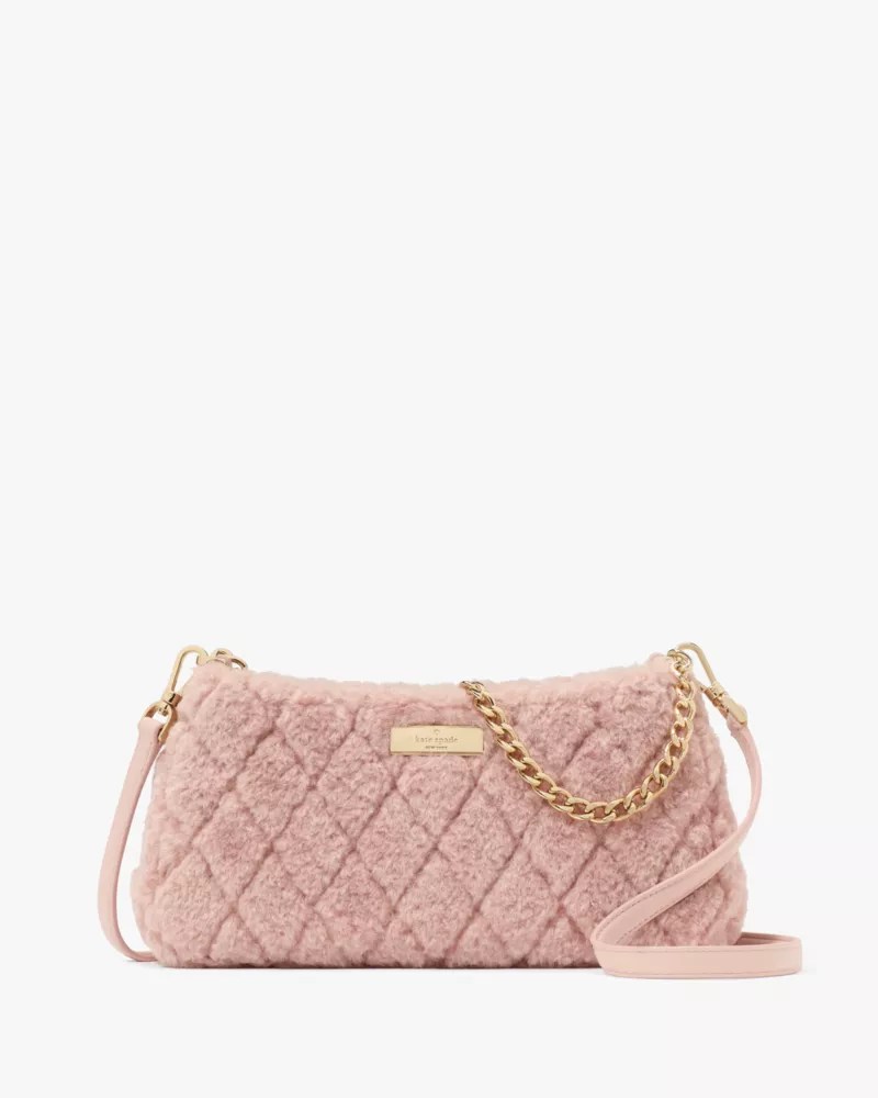 Carey Faux Fur Small Convertible Crossbody Kate Spade Outlet