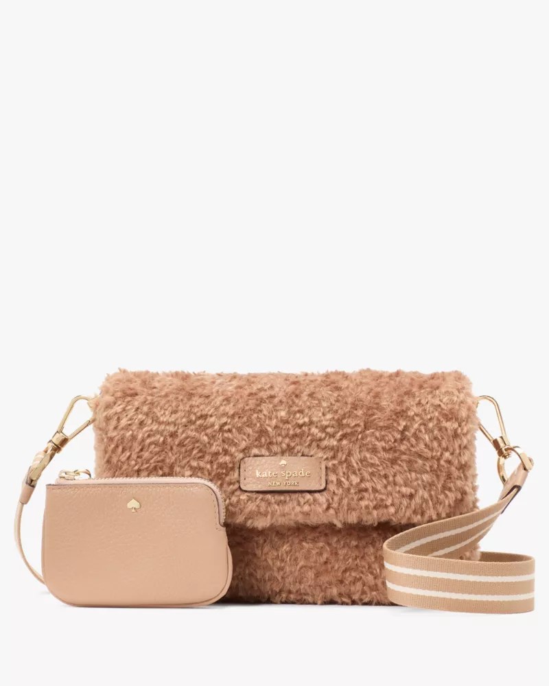Rosie Faux Fur Small Flap Crossbody Kate Spade Outlet