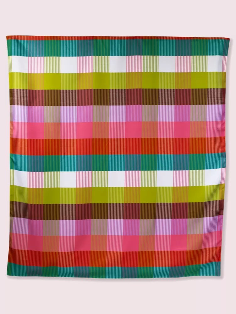 Rainbow Plaid Picnic Blanket Kate Spade New York