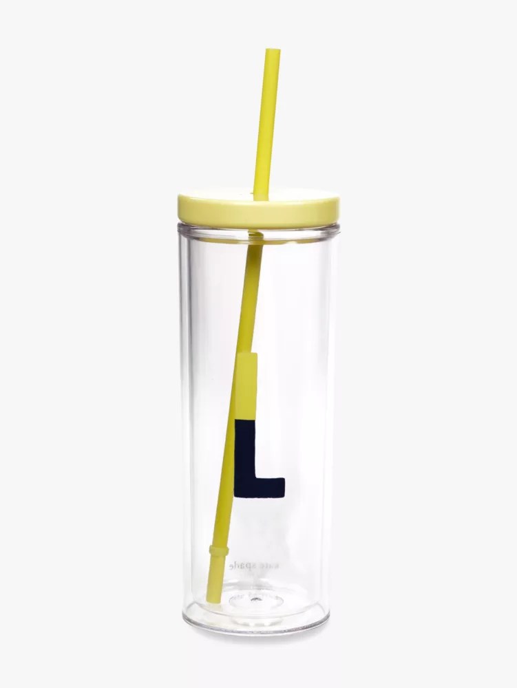 Initial Thermal Tumbler With Straw Kate Spade UK