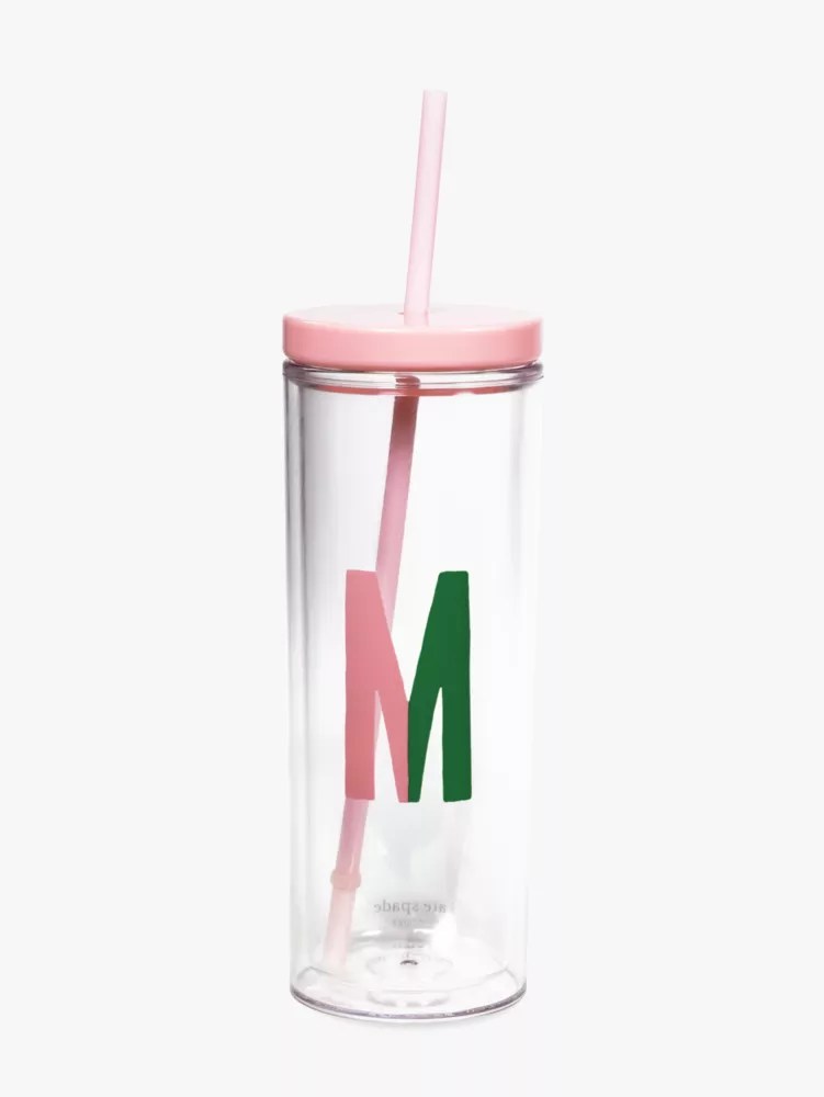 Initial Thermal Tumbler With Straw Kate Spade New York