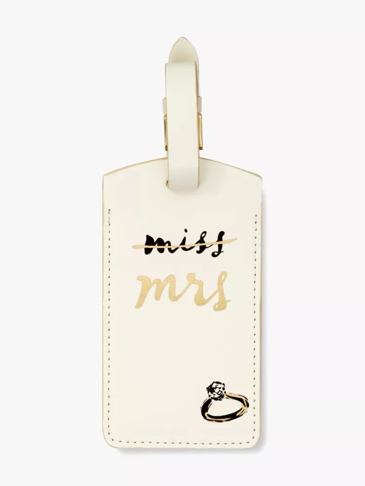 Miss To Mrs Luggage Tag Kate Spade New York