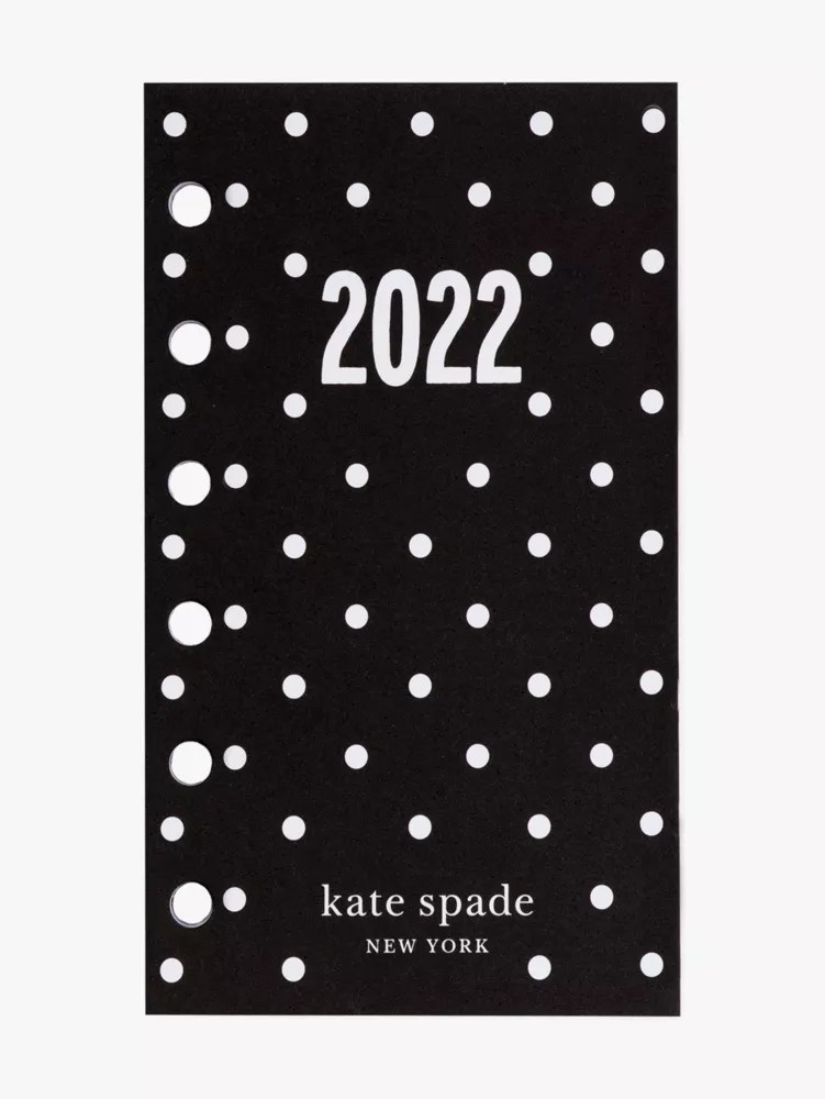 2022 Pin Dot Pocket Size Weekly & Monthly Calendar Refill Kate Spade New York Kate Spade New