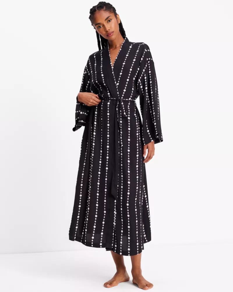 Festive Pearls Long Robe Kate Spade New York