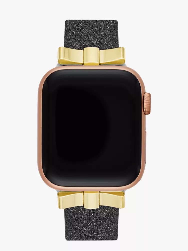 Black Glitter Bow 38/40mm Band For Apple Watch® Kate Spade New York