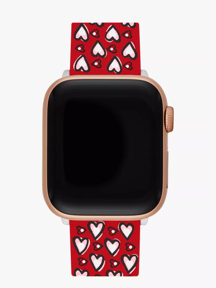 Red Heart Silicone 38/40/41mm Band For Apple Watch® Kate Spade New York