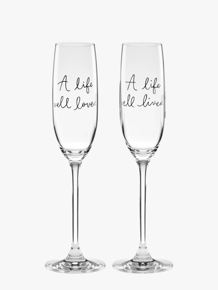 A Charmed Life Toasting Flute Pair Kate Spade New York