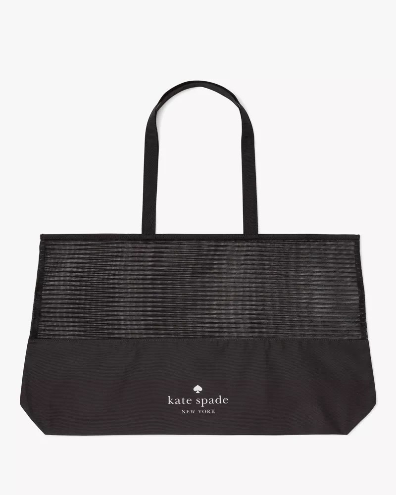 Stripe Mesh Tote Kate Spade Outlet Kate Spade Outlet