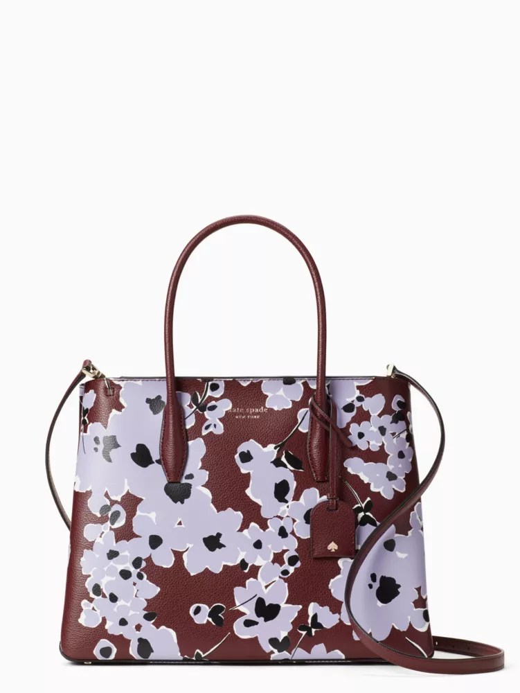 Eva Floral Bouquet Medium Top Zip Satchel Kate Spade Outlet Kate