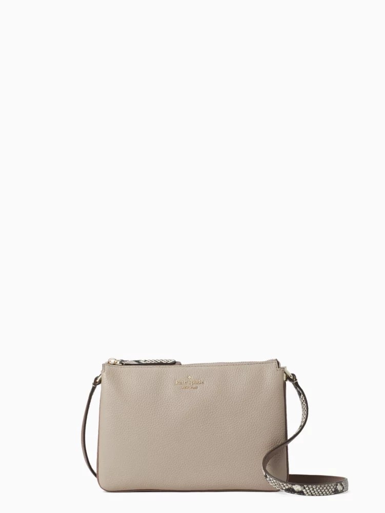 Jackson Mixed Material Triple Gusset Crossbody Kate Spade UK Kate
