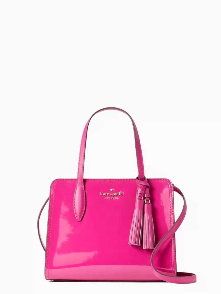 Rowe Patent Small Top Zip Satchel Kate Spade Outlet