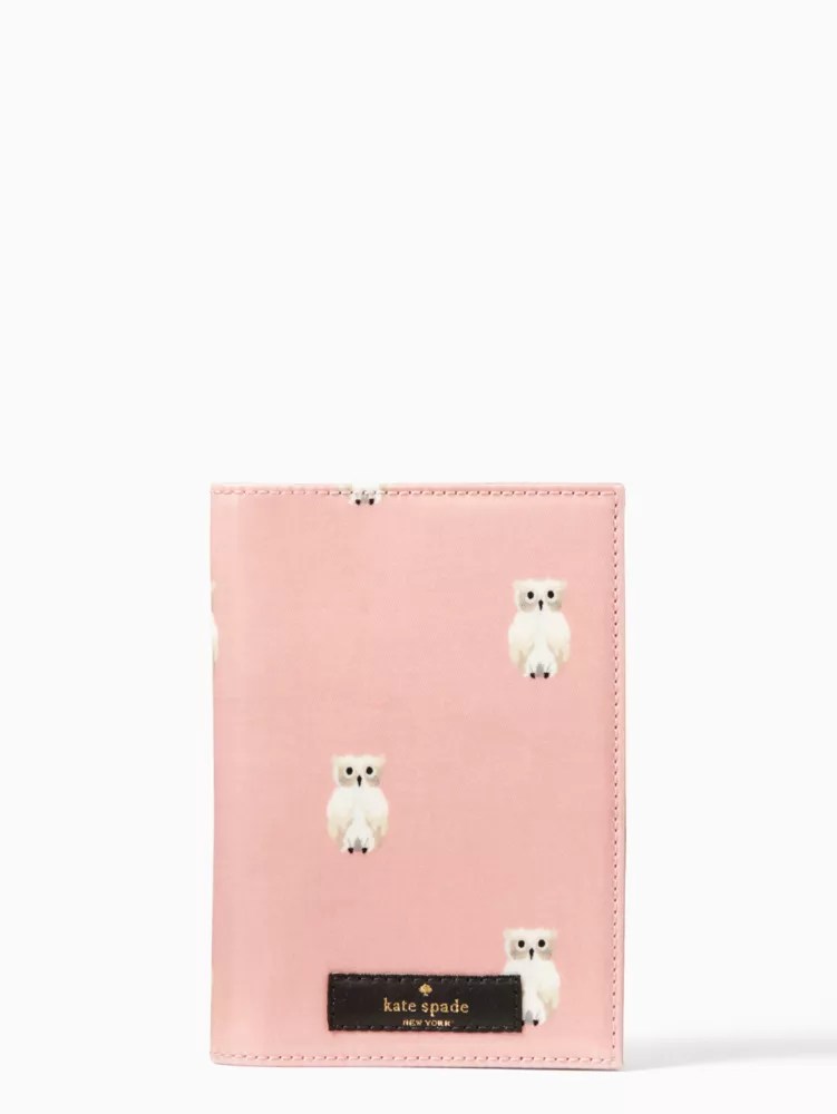 Daycation Painterly Owl Passport Holder Kate Spade Outlet