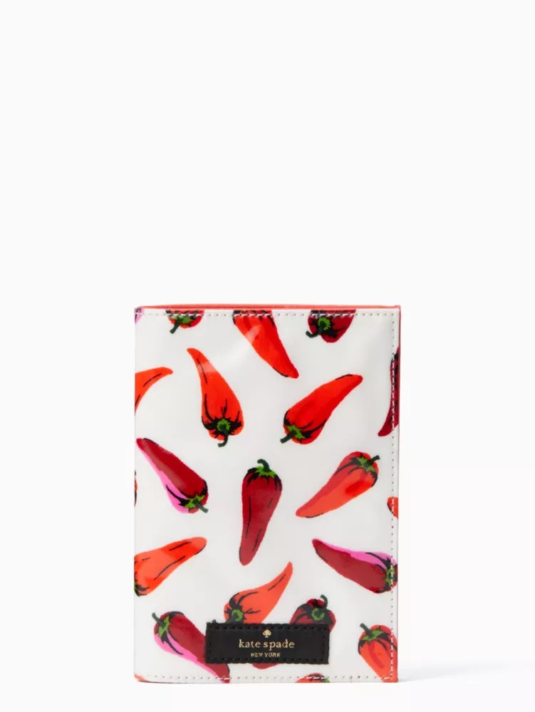 Daycation Hot Peppers Passport Holder Kate Spade Outlet