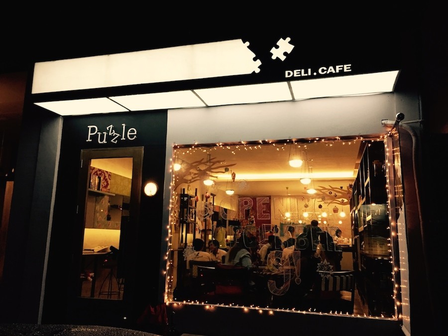 Puzzle Café Serving Coffee and Love