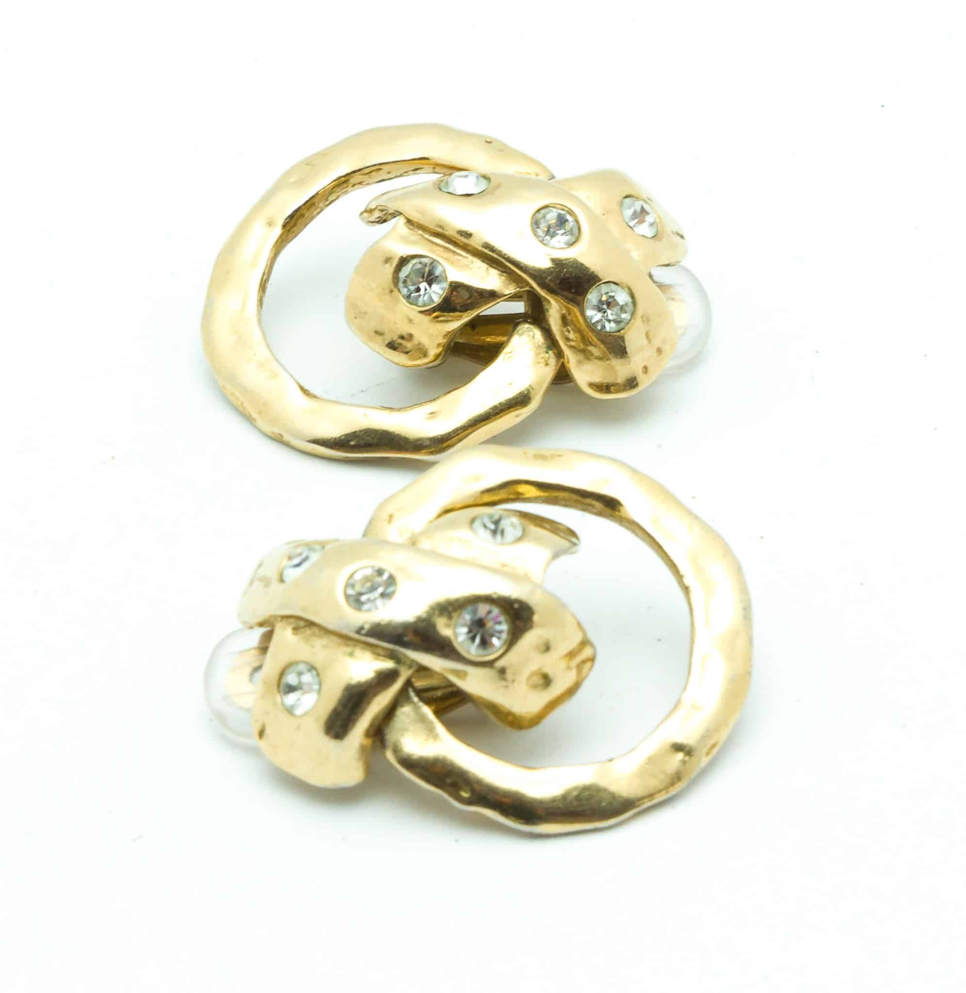 Unique Vintage clipon Earrings 80s Katheley's