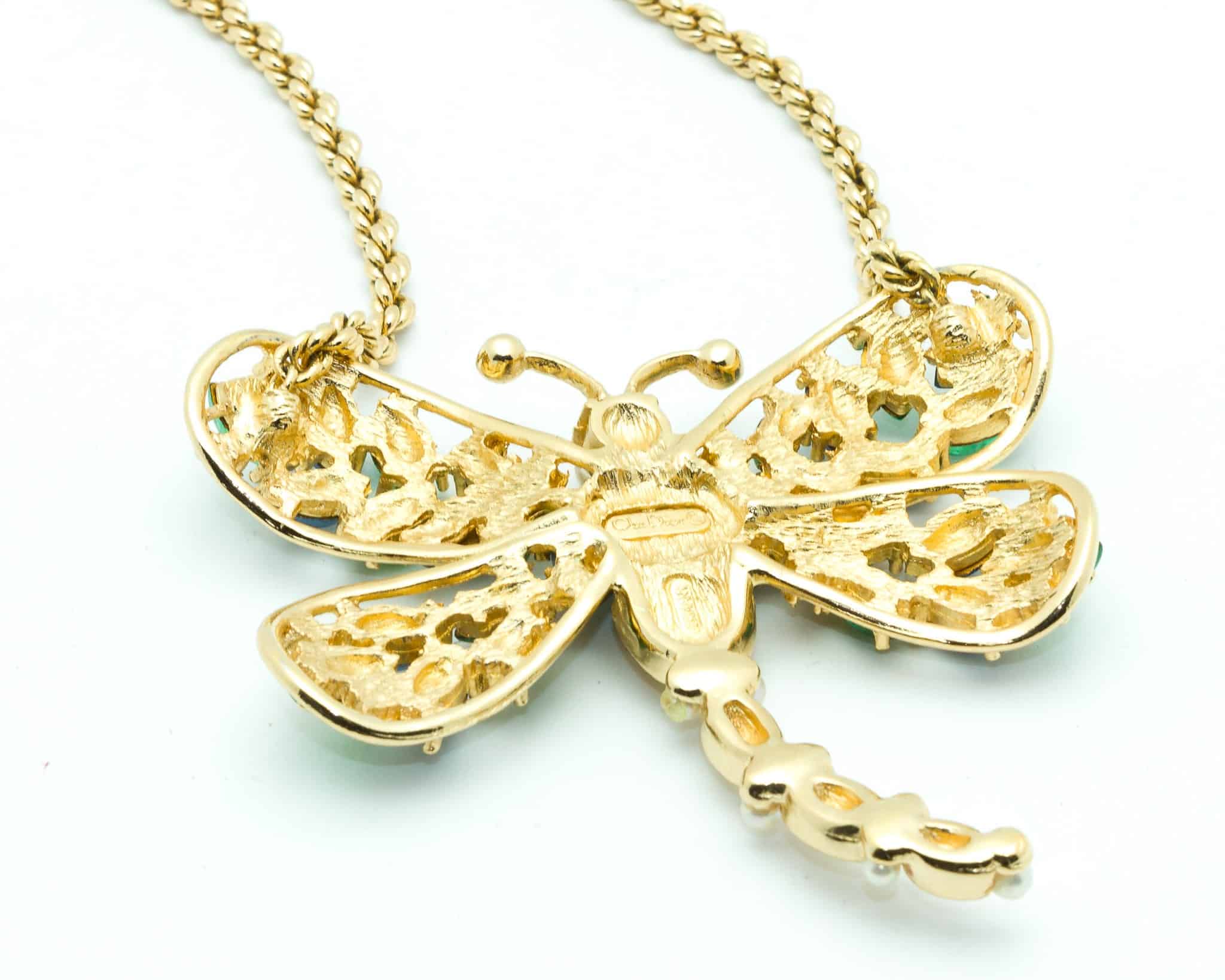 Christian Dior Rare Butterfly Vintage Collector Pendant 1980 Katheley's