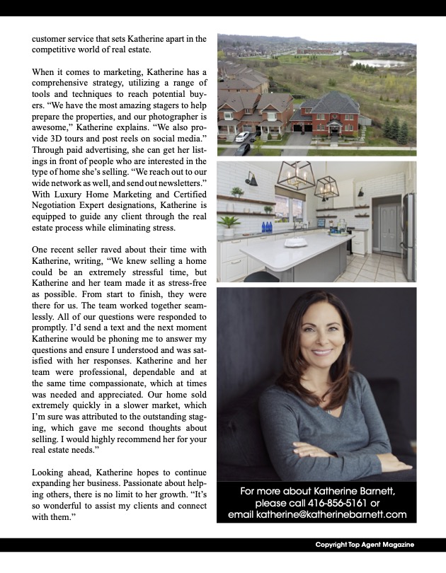 Top Agent Magazine Feature The Katherine Team