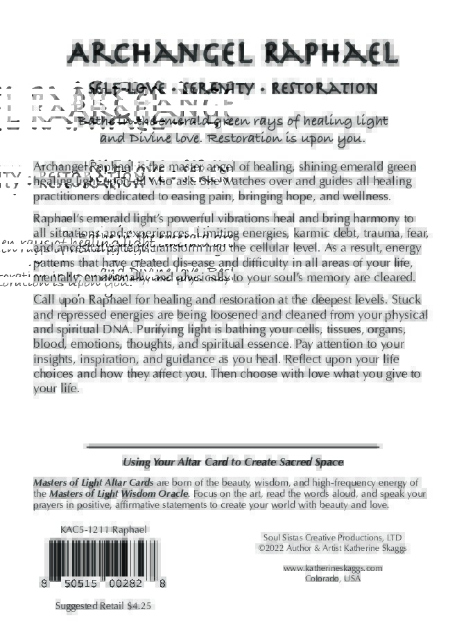 Archangel Raphael Angel of Healing Katherine Skaggs