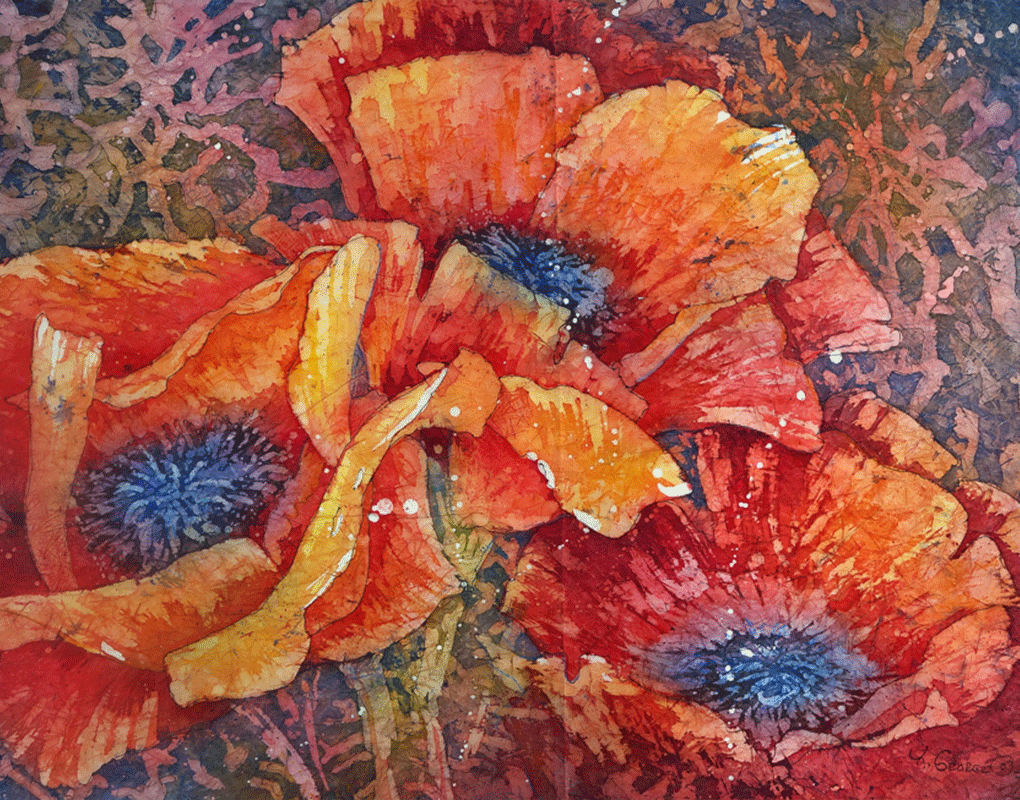 Poppy Trio by Kathie Kathie