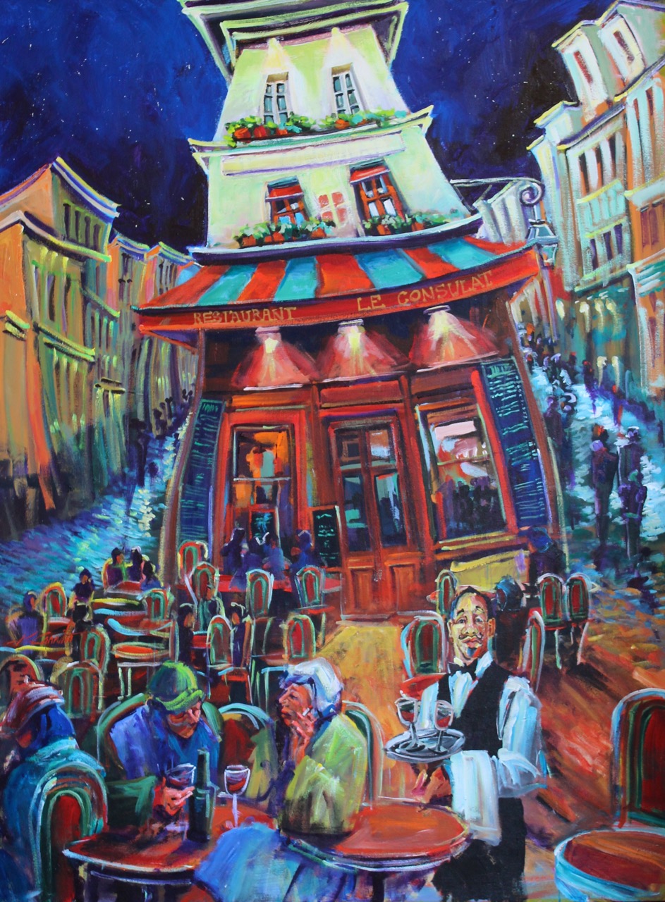 French Cafe Art Prints KathleenCarrilloGalleries Carlsbad Ca or Online