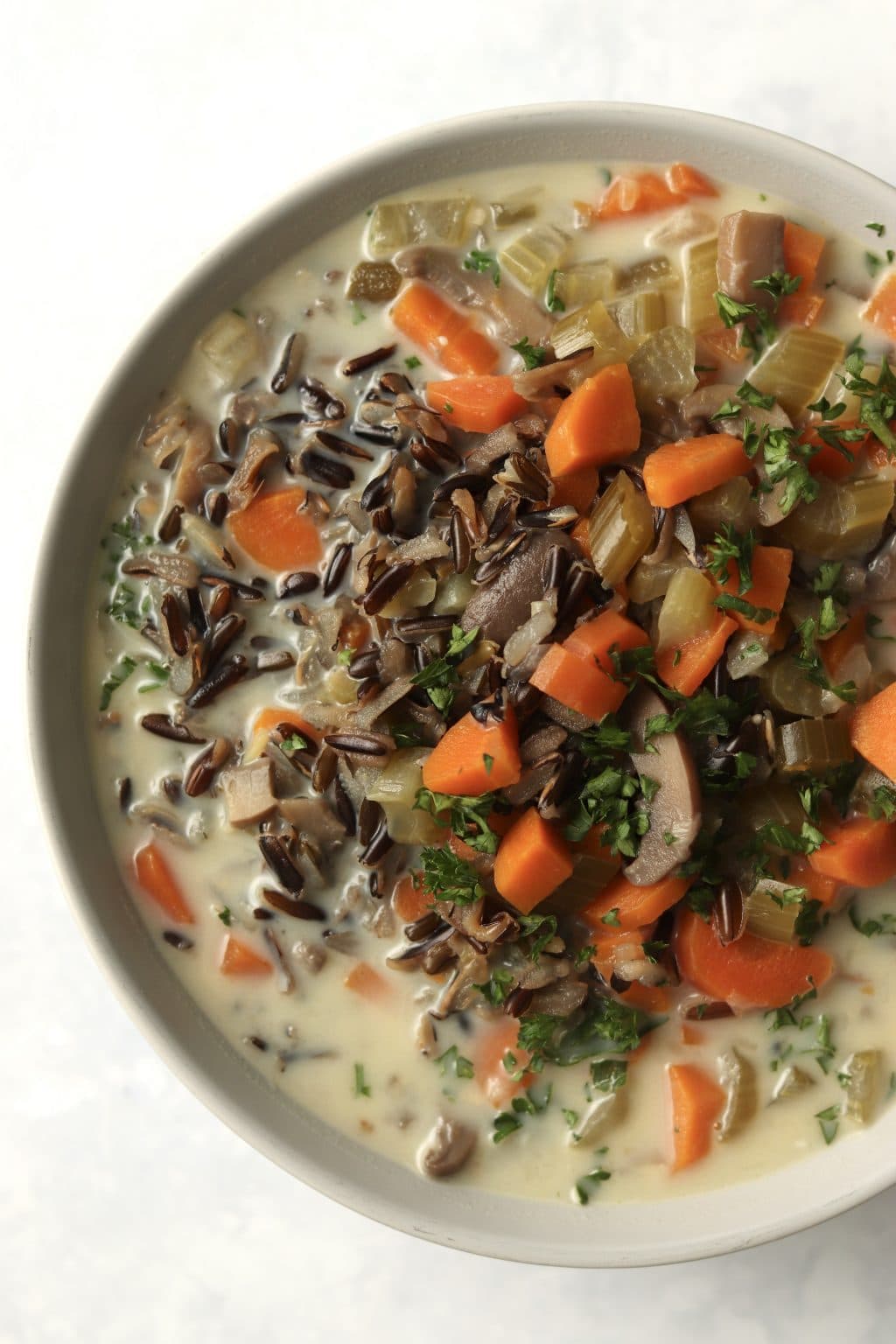 Instant Pot Wild Rice Soup Vegetarian Kathleen's Cravings
