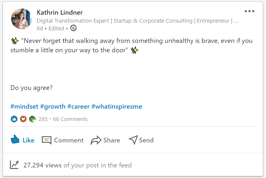 How To Use LinkedIn Hashtags Effectively? Kathrin Lindner