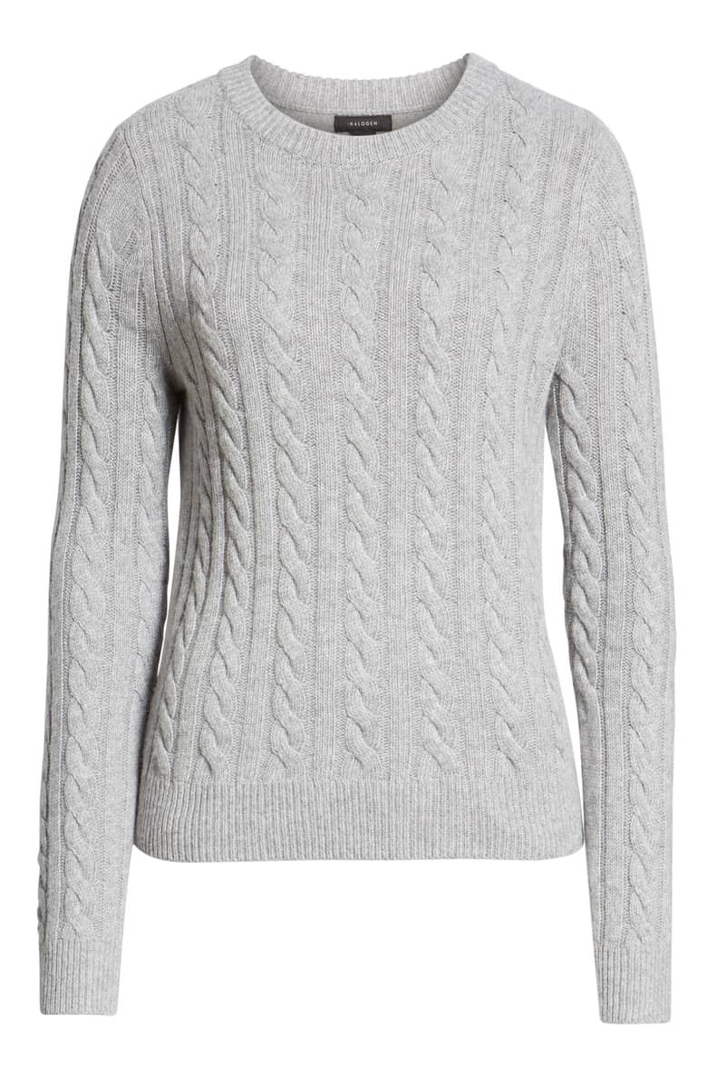 greycableknitsweater