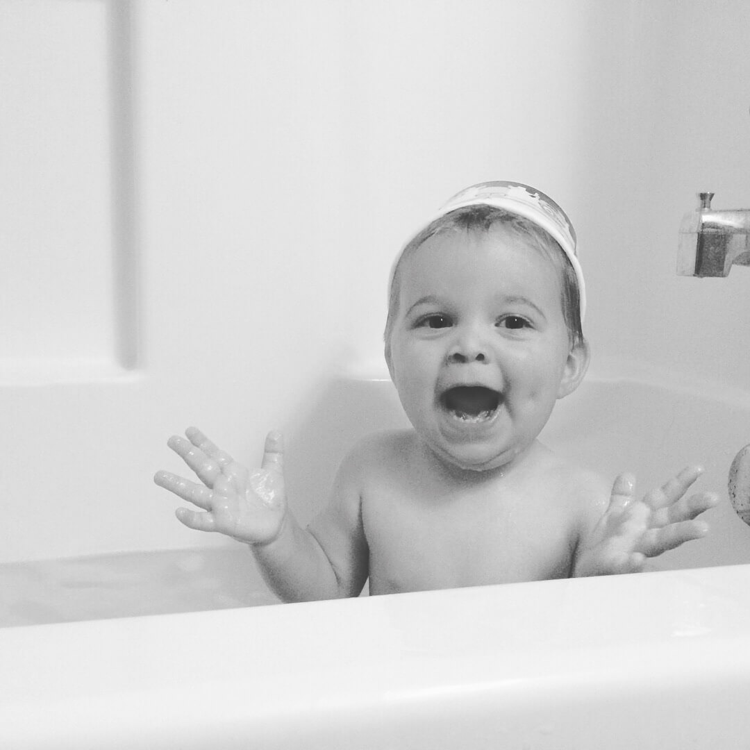 Bath Time with Finn Silver Linings