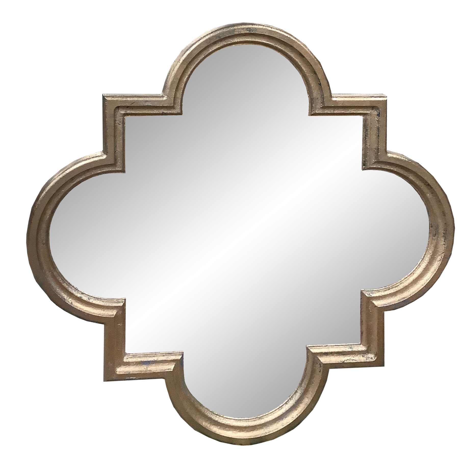 Silver Quatrefoil Mirror