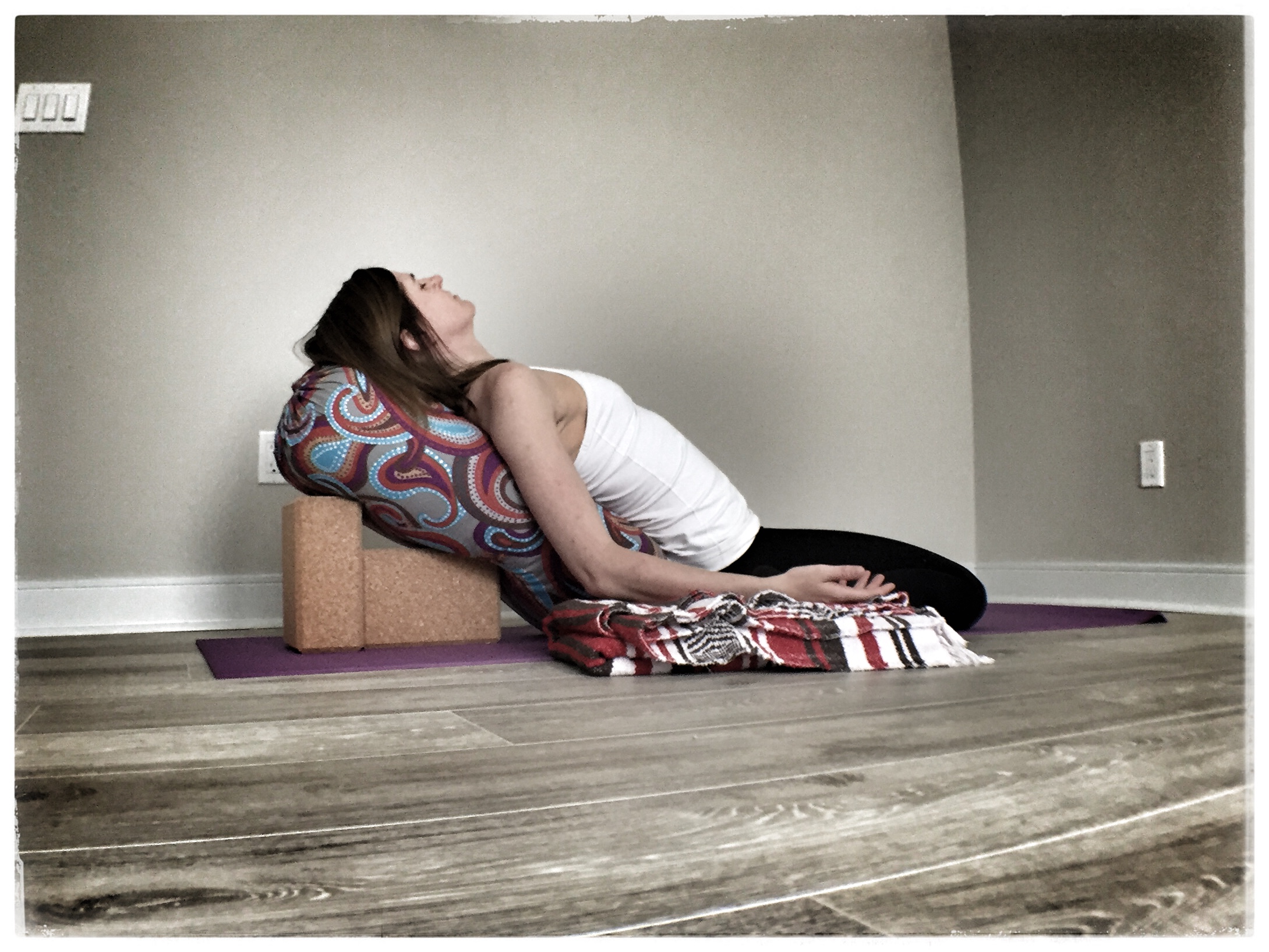 Restorative Yoga Pose of the Week Reclined Hero’s Pose Katie
