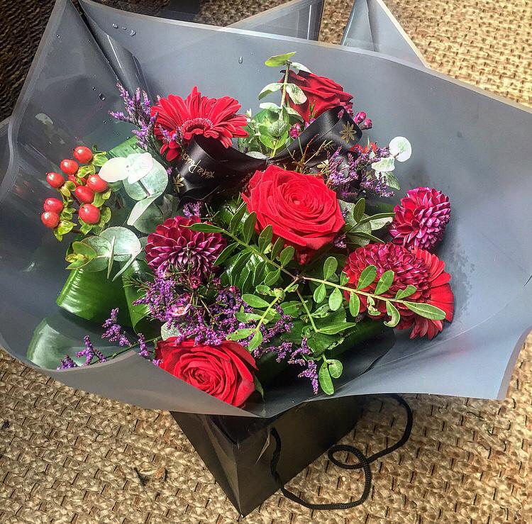 Ruby Reds Flowers Sheffield from Katie Peckett. Quality flowers for