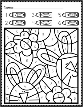 Spring Color-by-Number Pages - Katie Roltgen Teaching