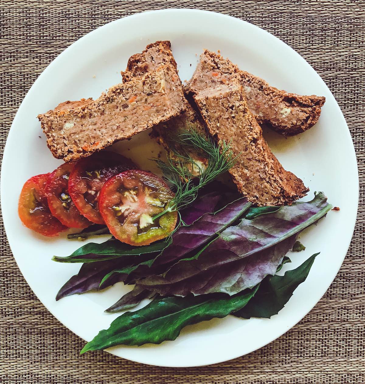 Vegetable Bean Loaf garden fresh Katie's Tropical Kitchen