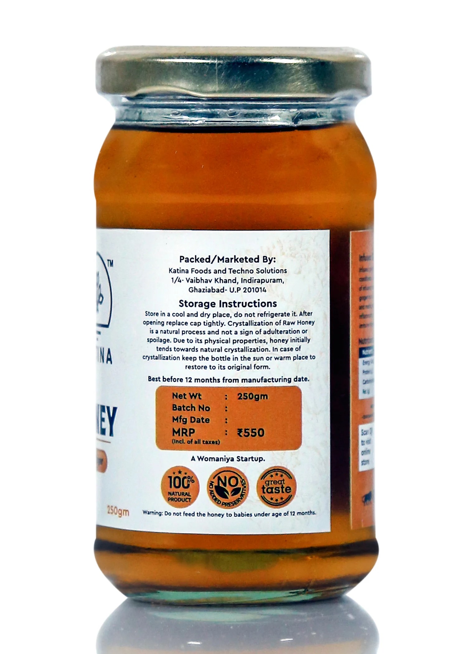 Ginger Honey KATINA Honey Online Raw Honey Store in India Ginger